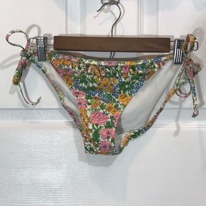 JCREW FLORAL BIKINI BOTTOM SIZE M NEW